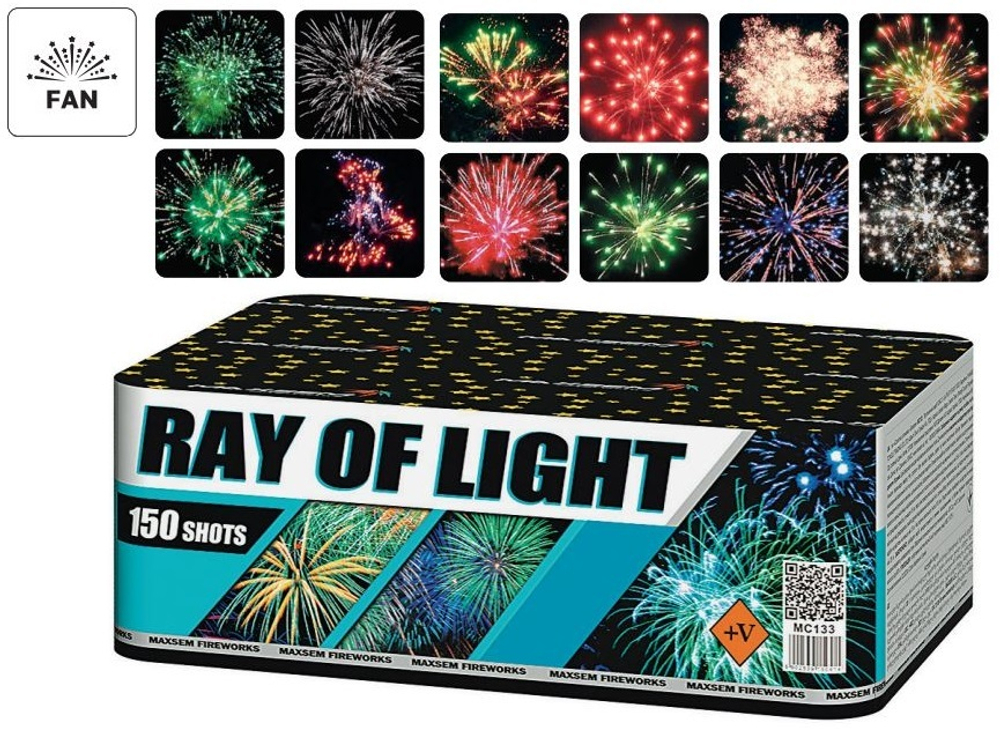 Батарея салютов "Ray of Light" MC133 150 залпов * 0.8"  (1/2)