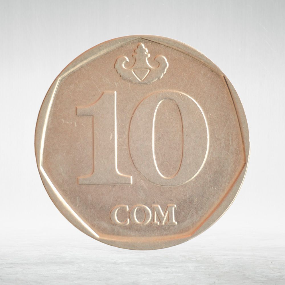 Kyrgyzstan, 10 Som, 2009, AU