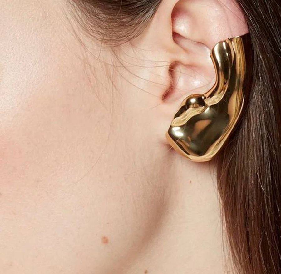 Серьга-кафф, Золотой