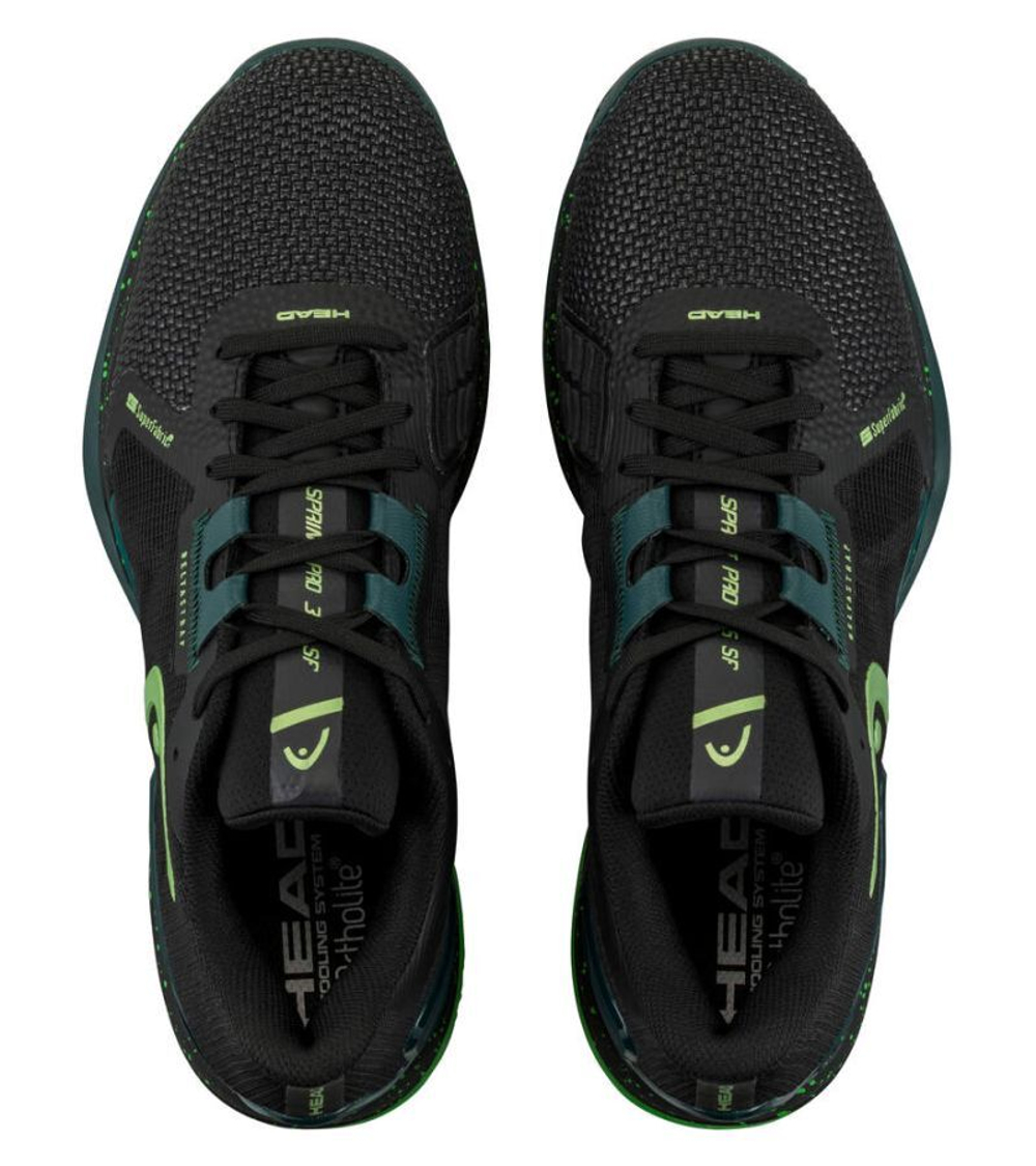 Мужские кроссовки теннисные Head Sprint Pro 3.5 SF - black/forest green