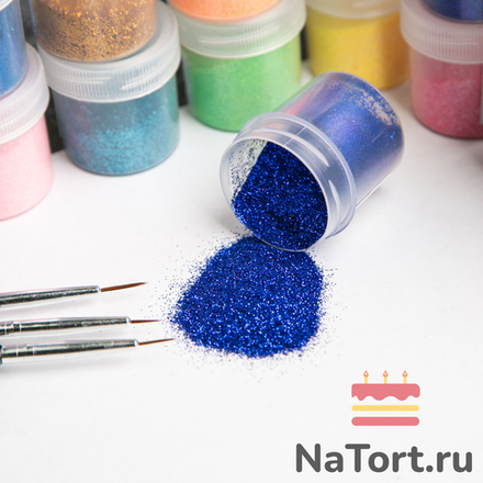 Блестки декоративные «Синий» 10 гр