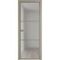 Алюминиевая дверь 3AХ никель матовый стекло матовое