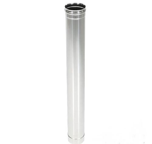 Дымоход 1,0 м (430/0,5 мм)  Ф80 нерж Ferrum