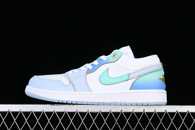 Air Jordan 1 Low "White/Blue/Gold"