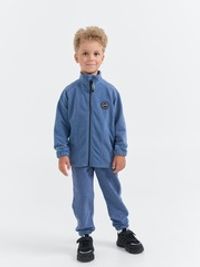 Олимпийка на молнии "Деним" из фактурного флиса