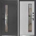 Входная дверь с терморазрывом и стеклопакетом Входная Лабиринт Фрост 7024 - Веллюто ферро