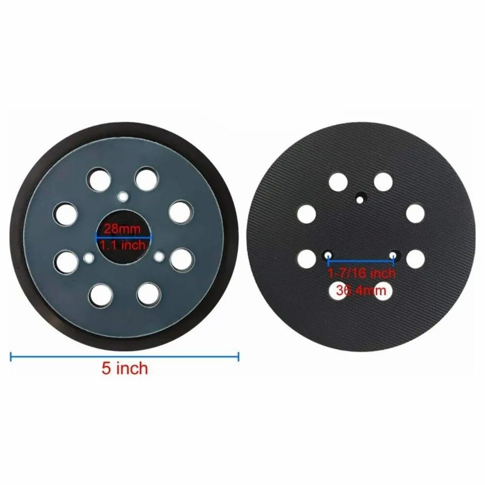 ПОДОШВА ДЛЯ ШЛИФМАШИНЫ MAKITA 125ММ, 3 ОТВЕРСТИЯ (ЧЕРНАЯ), VEBEX 526442