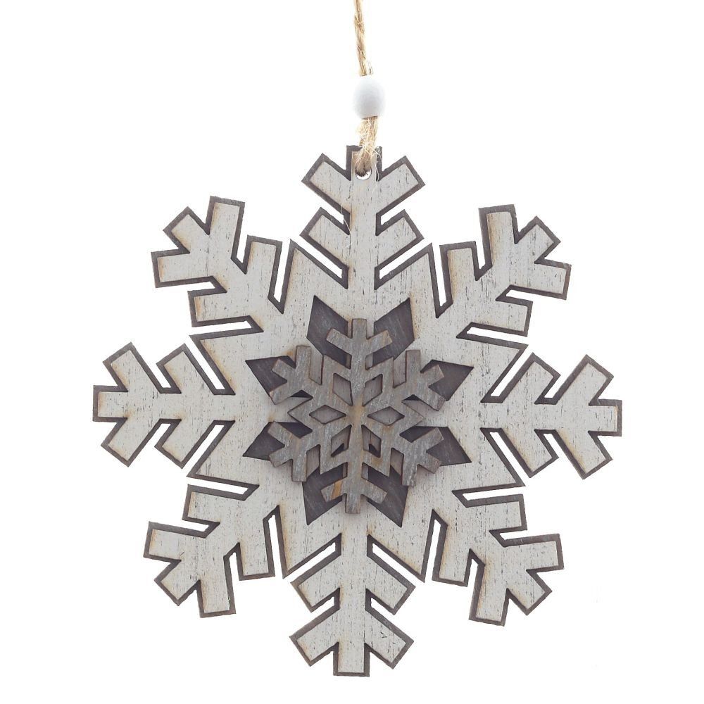 GAEM Украшение новогоднее "Снежинка", L9 W0,6 H11 см, 3в.