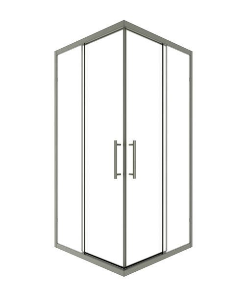 Timo Душевой угол TKSS-90/13C-8, раздвиж 900*900*2000, проф никель, стекло проз 8 мм