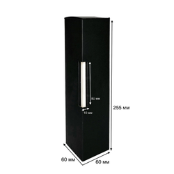 Коробка №3-П 60*60*255 мм для диффузора ТК ЧЕРНЫЙ