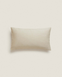 ZARA HOME ОДНОТОННЫЙ ЧЕХОЛ ДЛЯ ДЕКОРАТИВНОЙ ПОДУШКИ, КОРИЧНЕВЫЙ