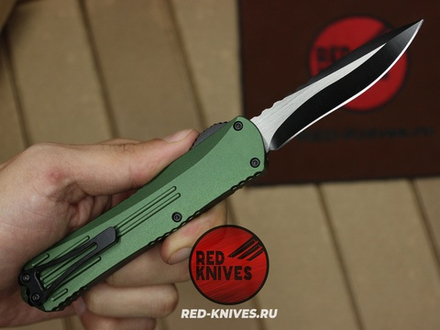 Heretic Knives Manticore-E S/E - зеленая рук, черный клинок RK/Н108