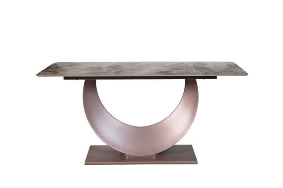 Стол обеденный искусственный камень серый