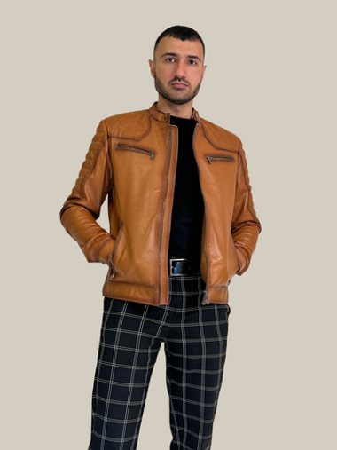 Мужская кожаная куртка