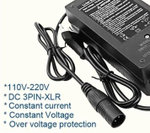 Зарядное устройство 48v 3a (54,6v) 3 pin XLR с кулером для электровелосипеда