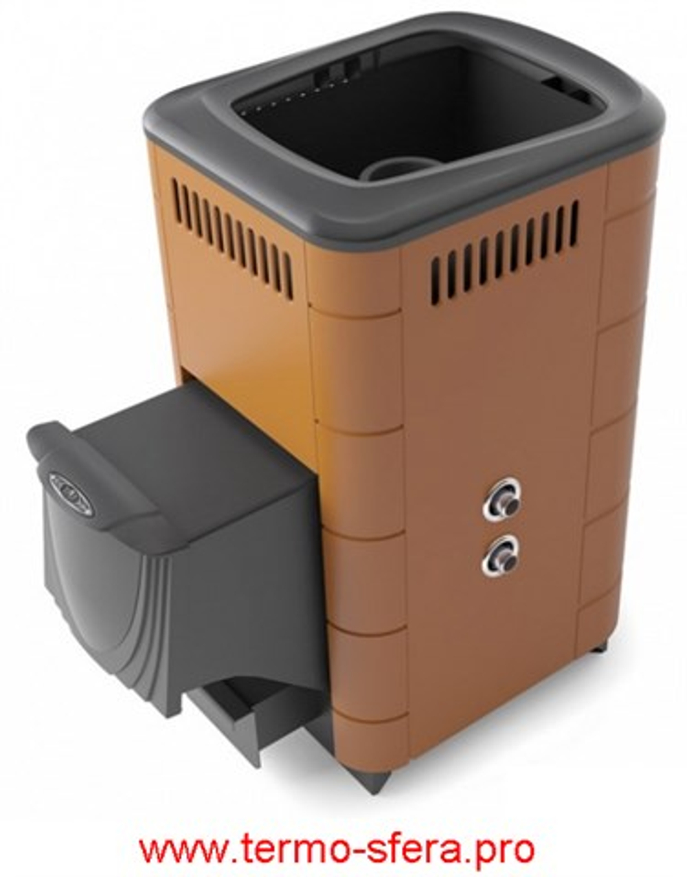 Печь для бани Тунгуска Cast ДА ТО терракота