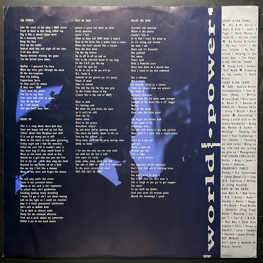 Snap! ‎– World Power (Германия 1990г.)