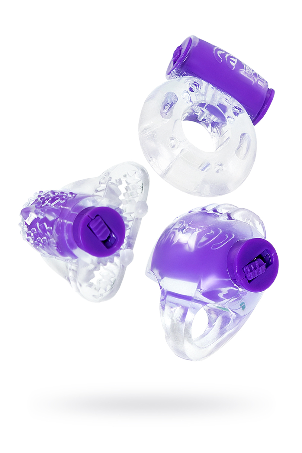 Набор виброколец Set №1 силикон прозрачный 3 шт