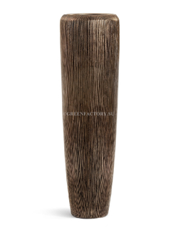 Кашпо TREEZ Effectory - серия Wow - Высокий конус Design - Тёмное матовое золото