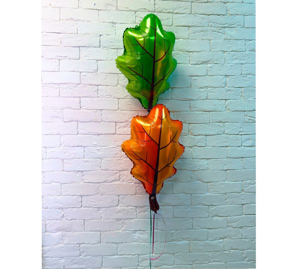 Фонтан из 2х дубовых листьев