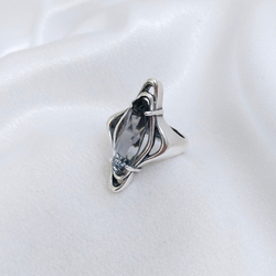 "Эдвард"  кольцо в серебряном покрытии из коллекции "Модерн" от Jenavi