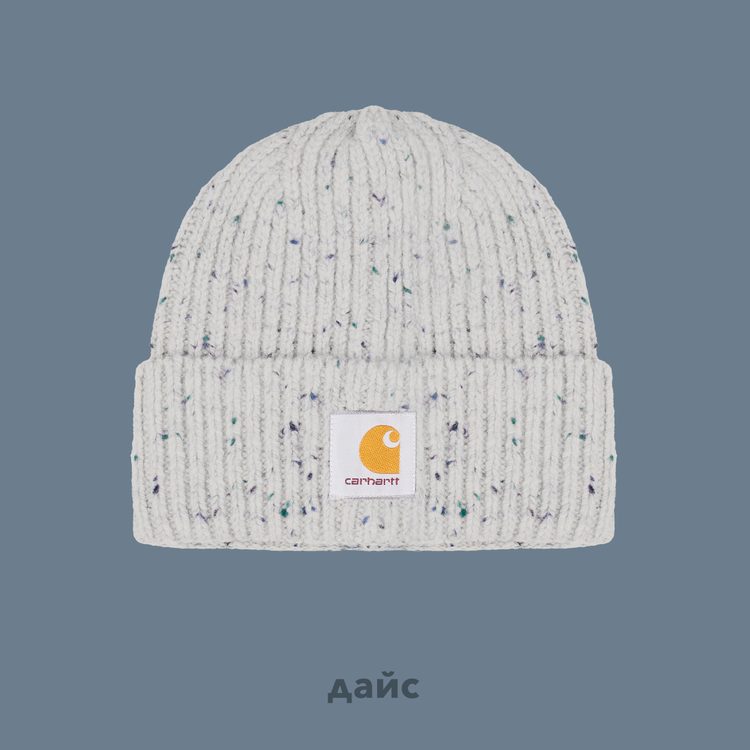 Шапка Carhartt WIP Anglistic Beanie артикул:I013193-moonbeam - купить в магазине Дайс