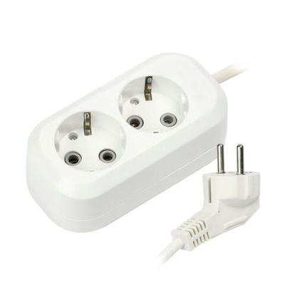 Удлинитель бытовой 2 гн, 5 м, ПВС, 3х1 мм2, с/з, Smartbuy, SBE-16-2-05-Z