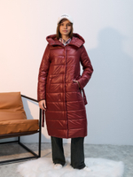 Пальто  демисезонное "Анель" бордо