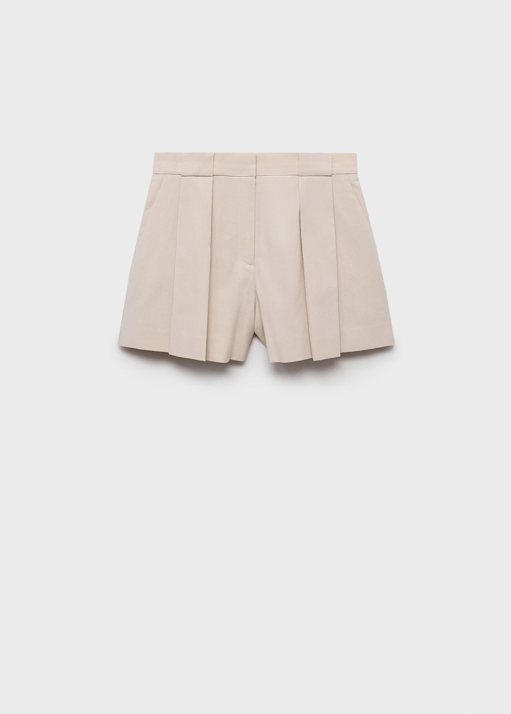 Костюмные шорты с защипами