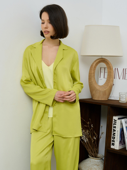 Рубашка с длинным рукавом лайм