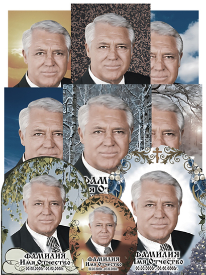 Цветной портрет стекло триплекс