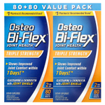Osteo Bi-Flex, Здоровье суставов, тройная сила, 2 пакетика, 80 таблеток, покрытых оболочкой