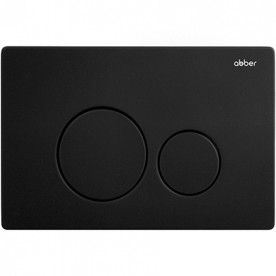 Клавиша смыва Abber AC0121MB Черная матовая