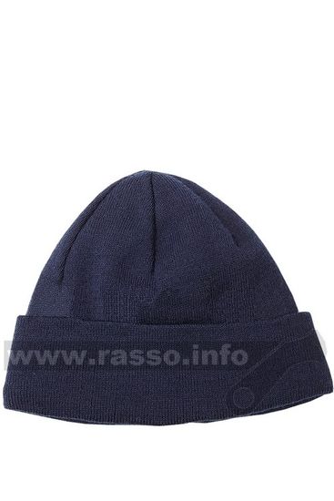 Шапка двойная на флисе (синий)