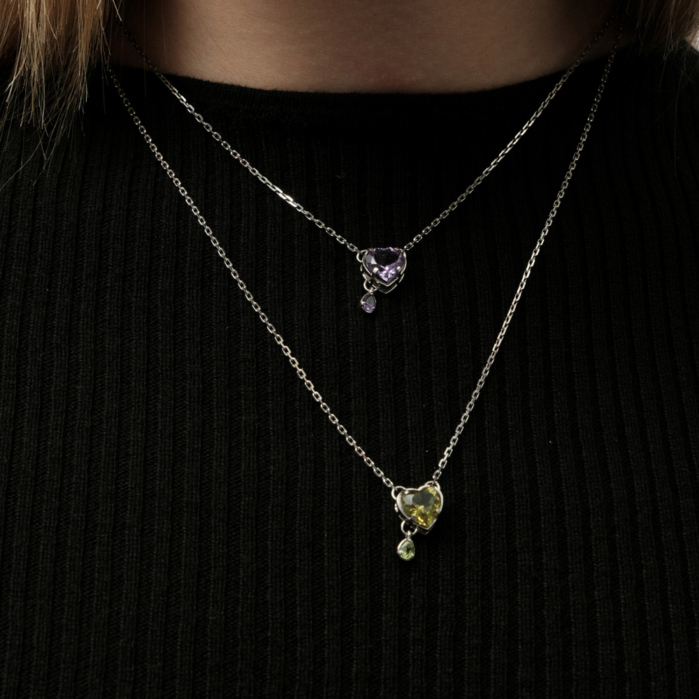 Подвеска LOVE HURTS из серебра