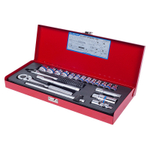 Набор торцевых головок с принадлежностями 3/8", двенадцатигранные, 6-22 мм 20 предмета KING TONY 3020MR02