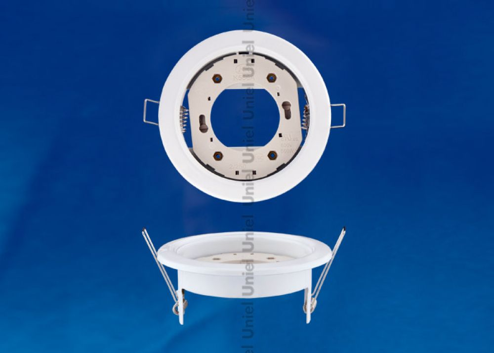 GX53/H4 WHITE 10 PROM Светильник ультратонкий встраиваемый. Цвет корпуса белый. 10 шт. в картонной упаковке.