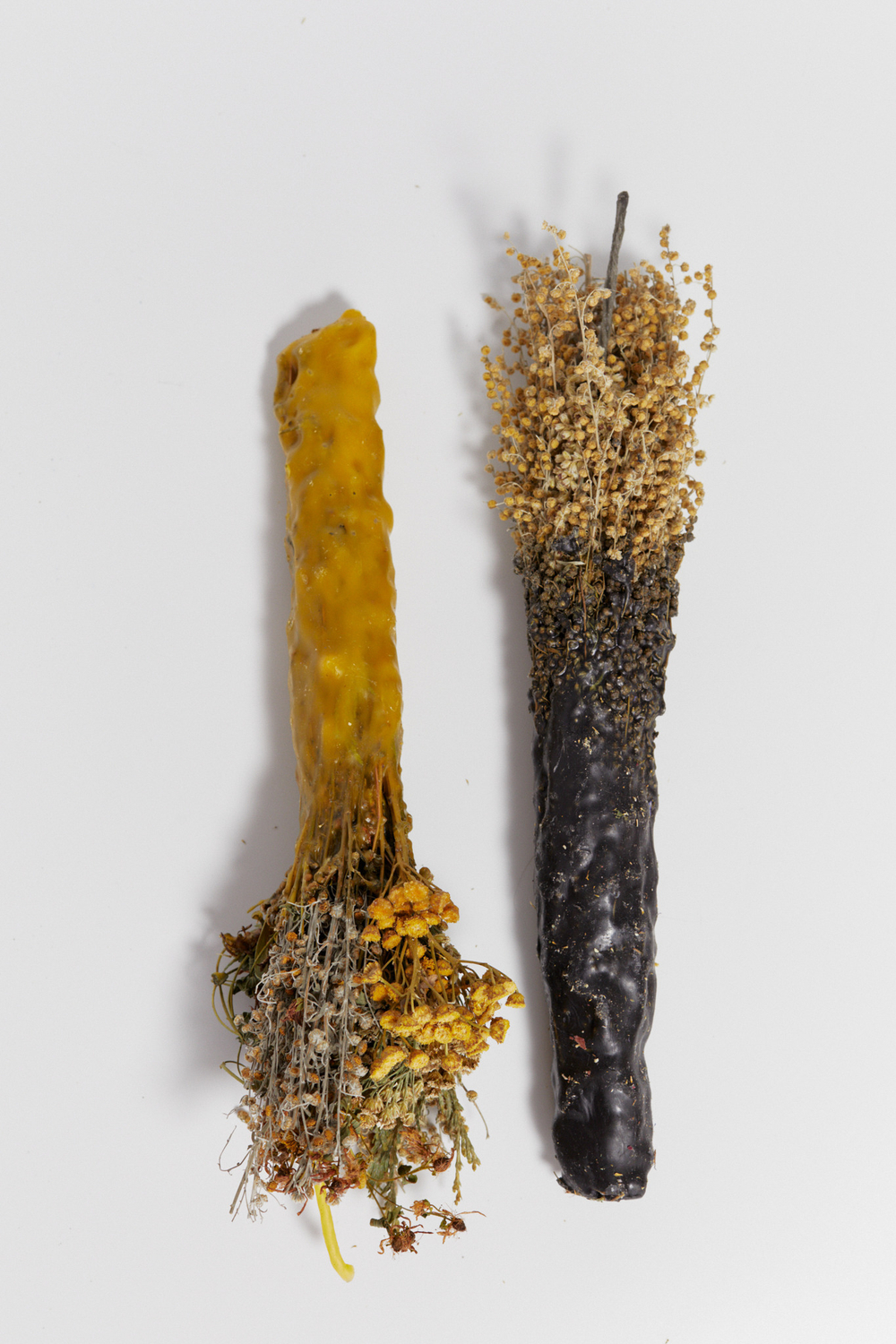 «Факел» из полыни и черного пчелиного воска