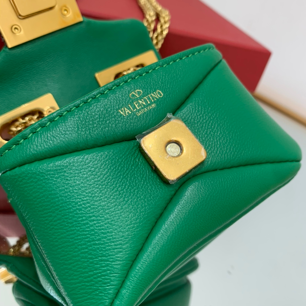 Valentino One Stud Micro Bag with Chain 11 cm