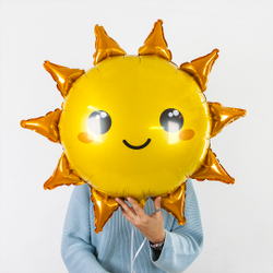 Шар (31""/79 см) Фигура, Солнце, 1 шт. В042