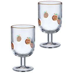 НАБОР БОКАЛОВ ДЛЯ ВИНА "FRUITY ORANGE" ИЗ 2 ШТ. 350 МЛ