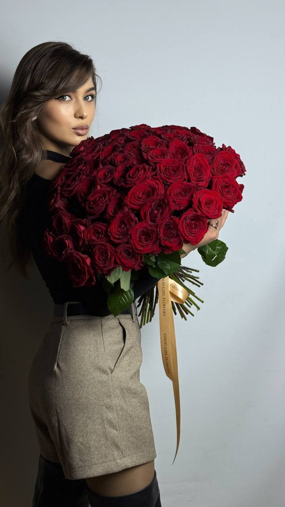 55 красных роз