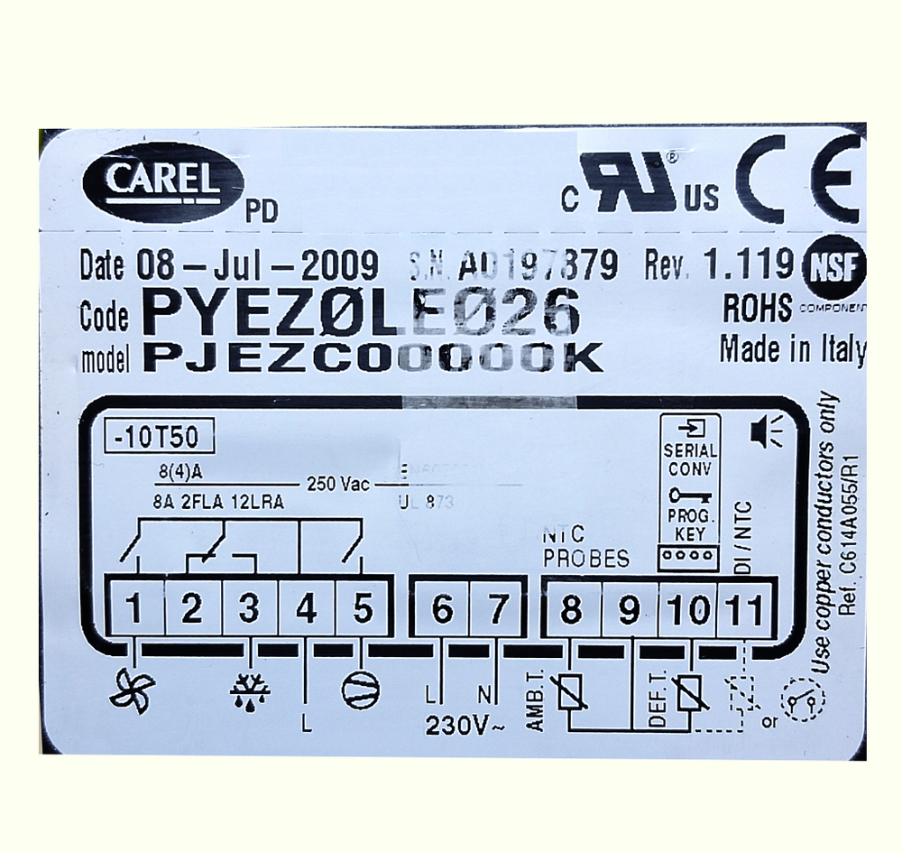 Контроллер PYEZOLE O26 с 2 датчиками