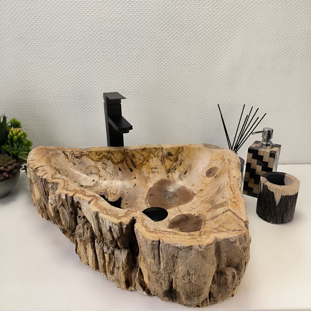 Раковина из окаменелого дерева OD-62741 59*47*16