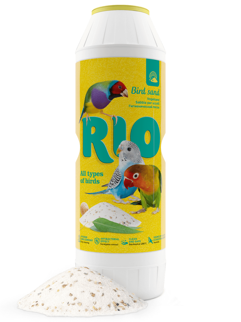 RIO (Рио) Гигиенический песок с экстрактом эвкалипта и ракушечником, 2 кг
