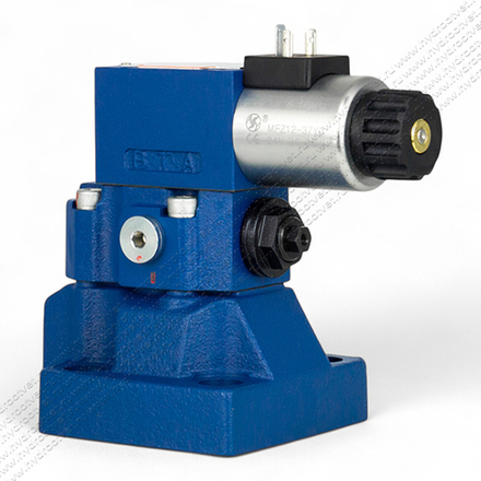 DBW20B2-5X/200CG24N9K4 - Предохранительный клапан Ду25 с давлением настройки до 200 бар, управление - X и Y - внутренние с разгрузкой B = открыт с электроуправлением G24