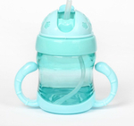Поильник детский с трубочкой, 200 мл, от 9 мес., цвета МИКС 2793165