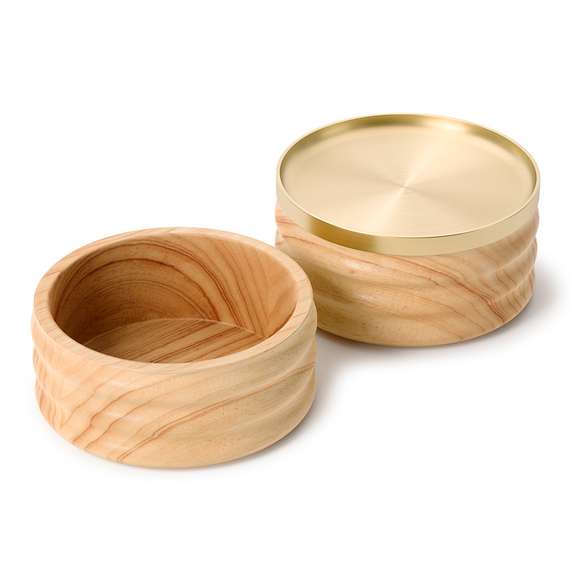 Шкатулка для украшений tesora, натуральное дерево/латунь