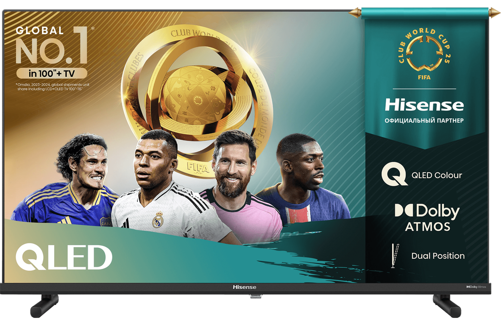 Телевизор DLED Hisense 32" 32A5Q черный 4K Ultra HD 60Hz MEMC DVB-T DVB-T2 DVB-C DVB-S DVB-S2 USB WiFi Smart TV
