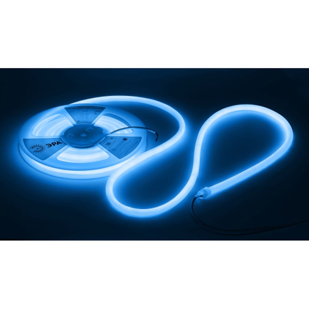 Лента светодиодная термостойкая для бани ЭРА LS2835-9,6-120-24-B-IP68-3 year-5m синий